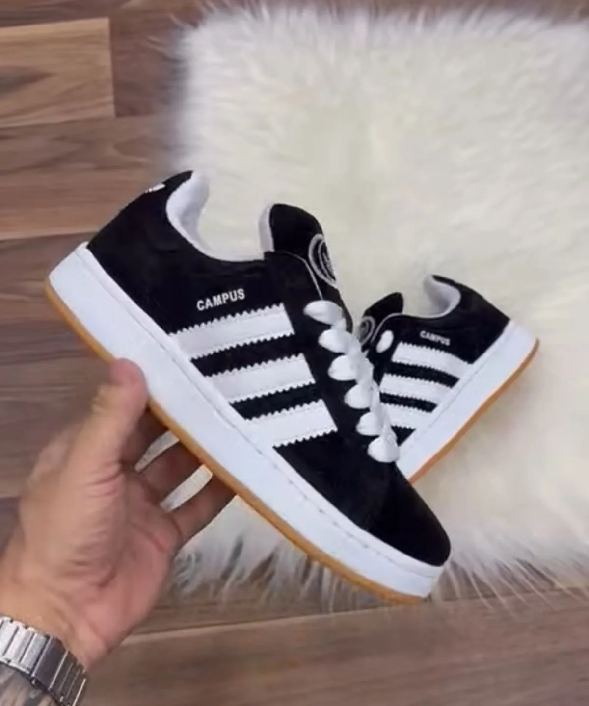 adidas Campus preto e branco