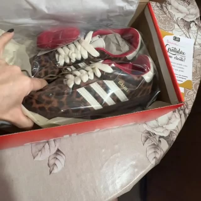 adidas Samba onça vermelho